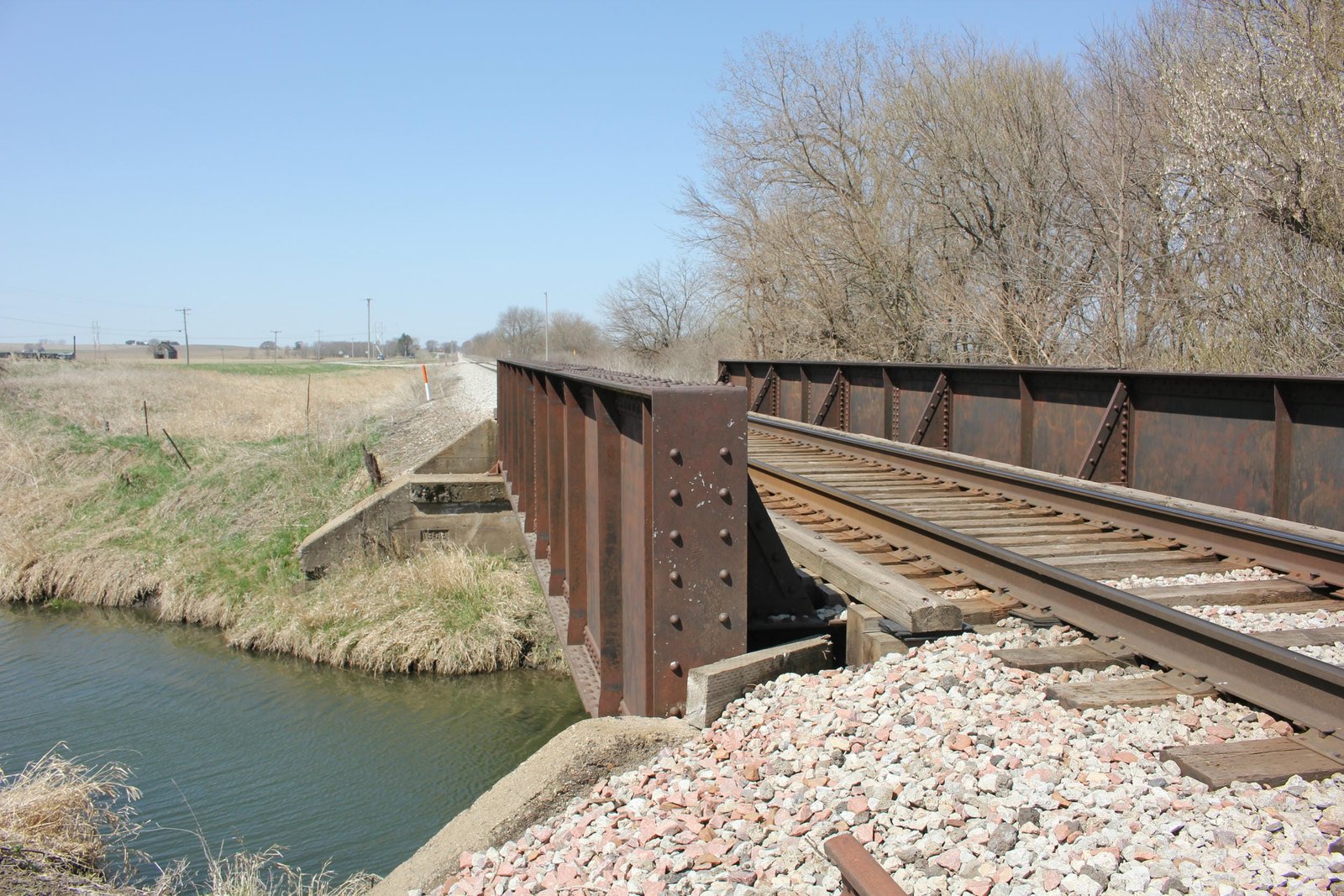Looking west